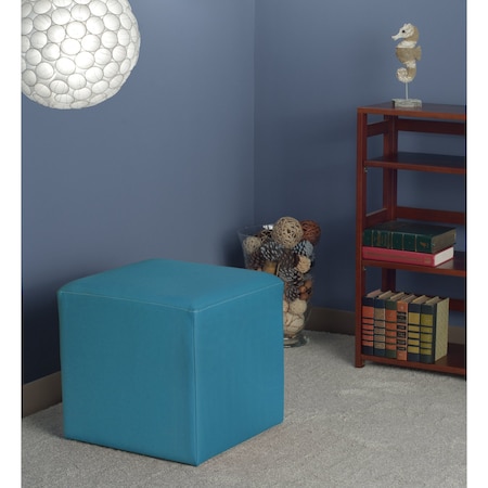 Regency Ottomans, 15 W, 15 H, Vinyl, Peacock Teal N6215PT